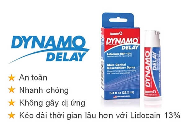 Dynamo delay Spray Mỹ 22ml - Xịt chống xuất tinh sớm kéo dài thời gian quan hệ ( hỗ trợ sinh lý Đà Nẵng)